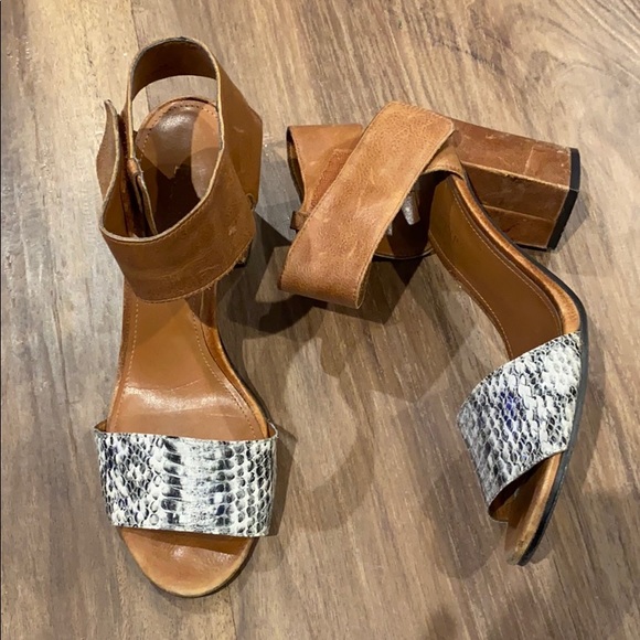 Enzo Angliolini windell faux snakeskin heel 7.5 - Picture 2 of 9